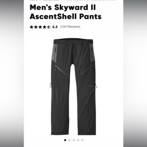 Men's Skyward II AscentShell Pants Size Medium